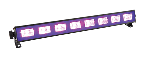 Barra LED a luce ultravioletta, potenza 30W, 8 x 3W BUV93