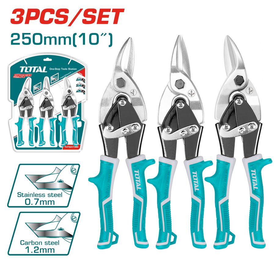 Set da 3 Cesoie per Acciaio da 250mm THT520106K