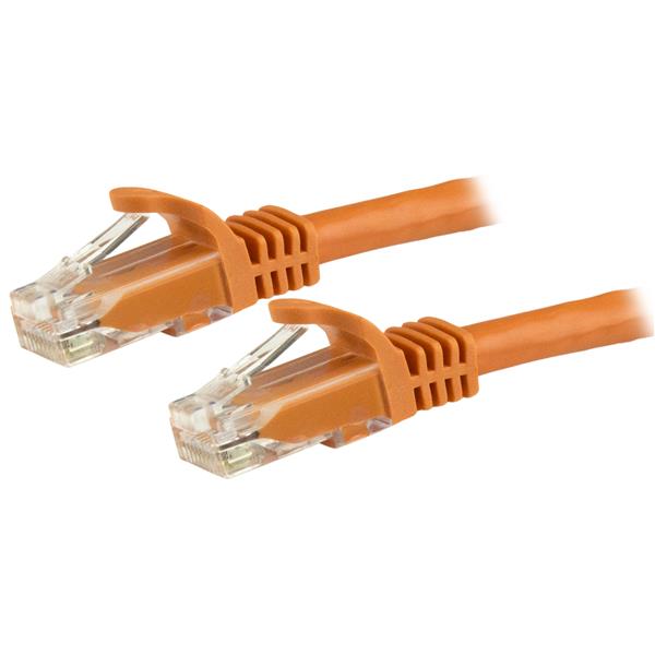 Startech.com N6PATC3MOR Cavo patch antigroviglio UTP RJ45 Cat6 Gigabit 3 m arancione