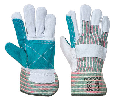 Guanti doppio palmo Rigger misura 10/XL