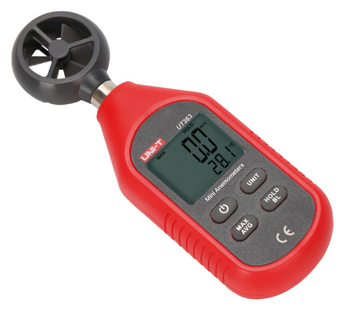 Mini anemometro Digitale UNI-T da 0-45m/s UT363