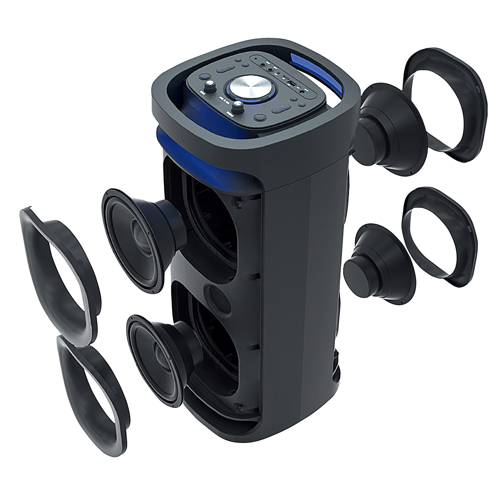 Party Speaker IR-PS80 OMNIA4-Sound da 80W con Diffusione del suono a 360°