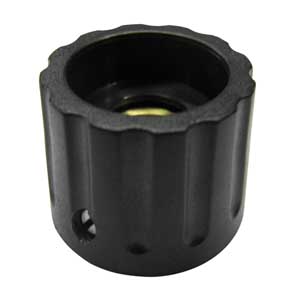 Corpo Manopola Nera A Bussola 22x17 Ø6 MA/1162