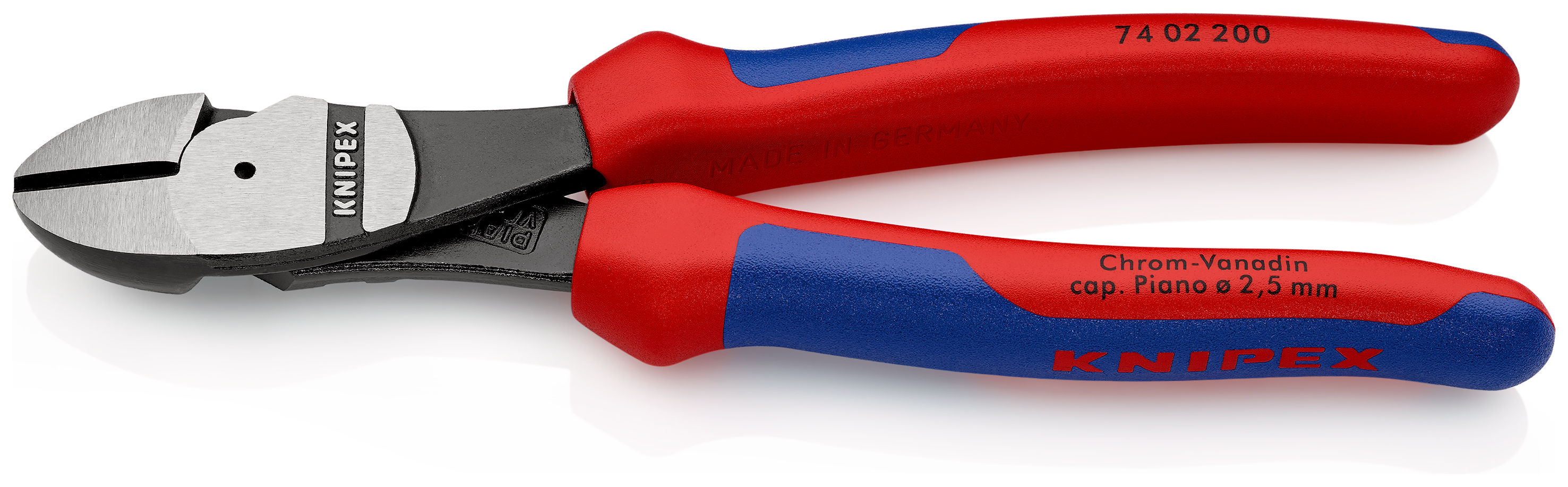 Tronchese Knipex a taglio diagonale, leva elevata, 200mm