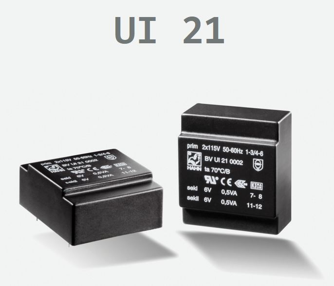 TRASFORM. BVUI210018 TRAFO P: 230V S:18V/1,0VA