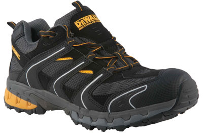 Scarpa Dewalt Cutter in scamosciato e rete, nera e grigia, misura 9