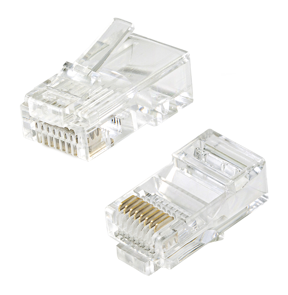 Spina RJ45 connettore con fori passanti Cat5e UTP (sacchetto da 20pz)