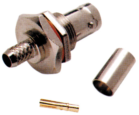 Presa bnc a crimpare da pannello x rg-58 B121A