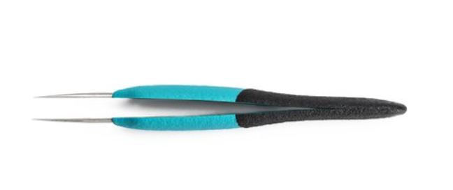 Pinzette di precisione ergonomiche, con punte dritte, molto fini, E5SA Weller