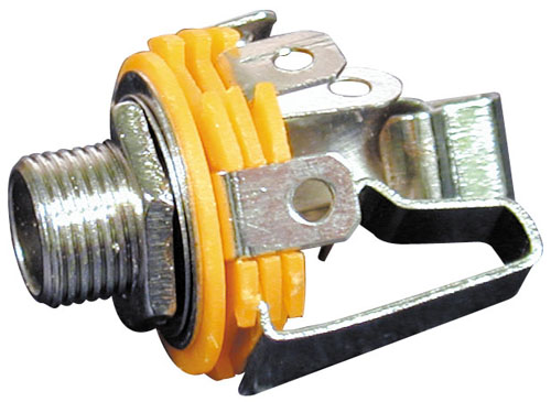 PRESA 6,4MM STER.METALL DA PANNELLO 1 INTERR.