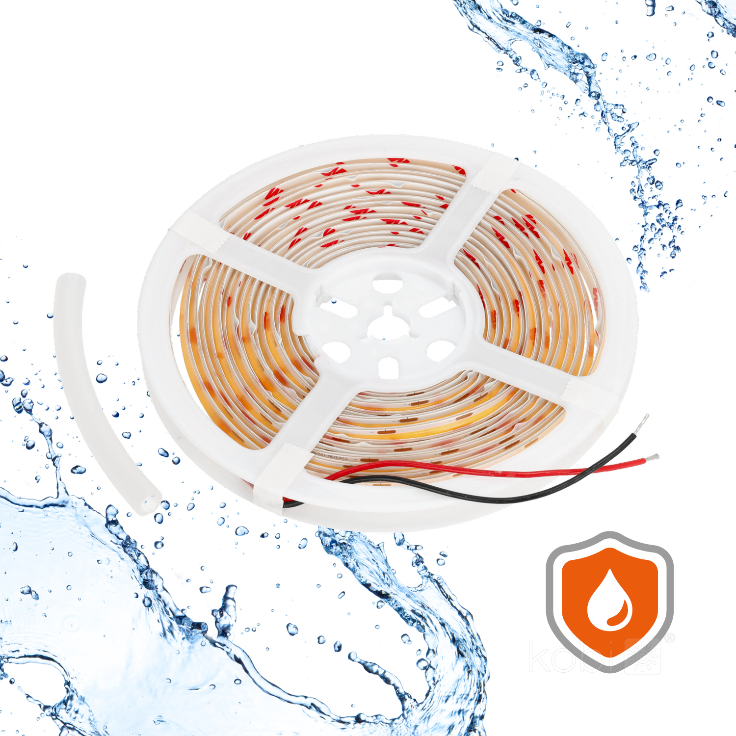 Striscia LED COB 320LED 12V IP65 3000k
