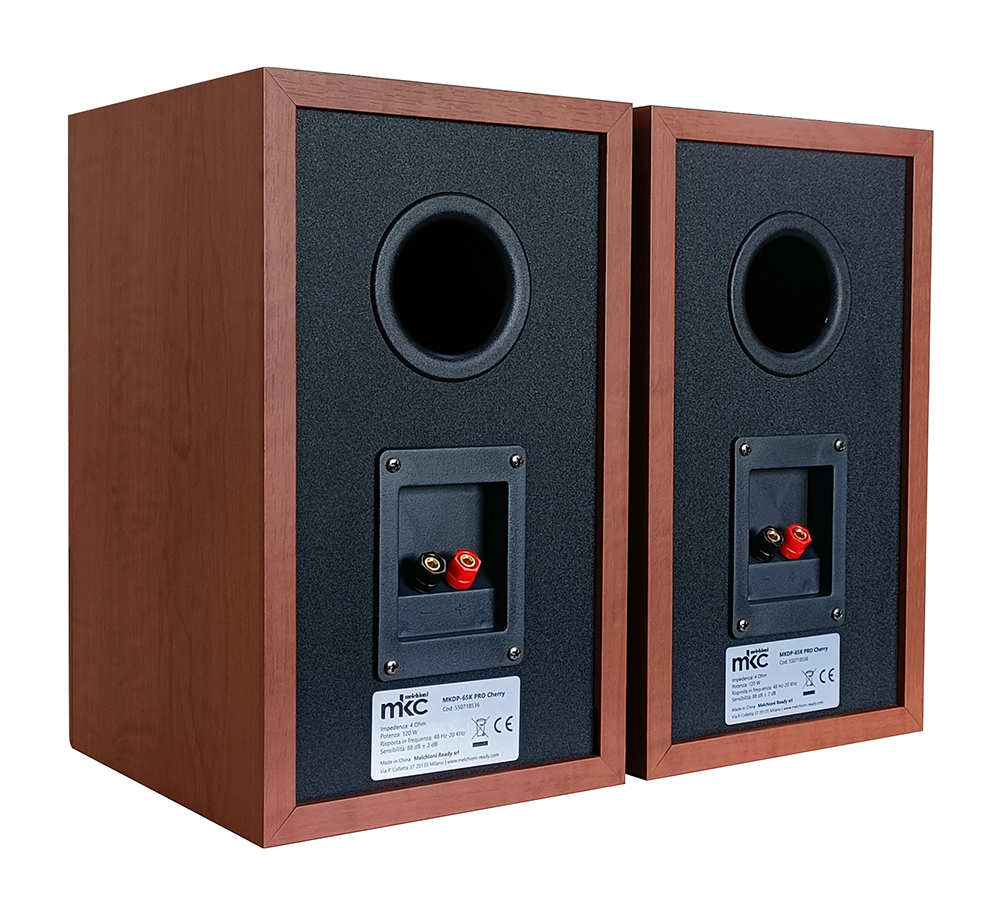 Diffusori coppia passivi  2 vie 120W 6.5"  4Ohm MKDP-65K PRO Cherry