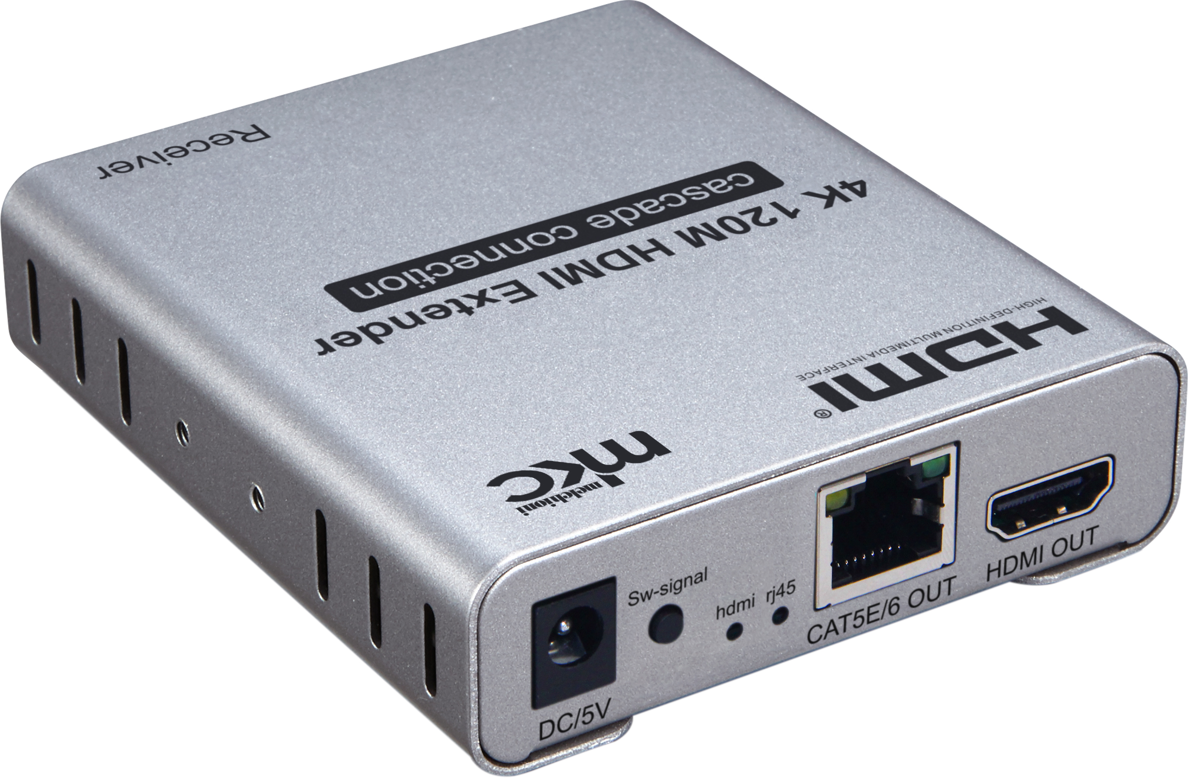 Estensore HDMI 1.4b 4K fino 120mt, collegamento in cascata mod. MK-02ESC TX + RX