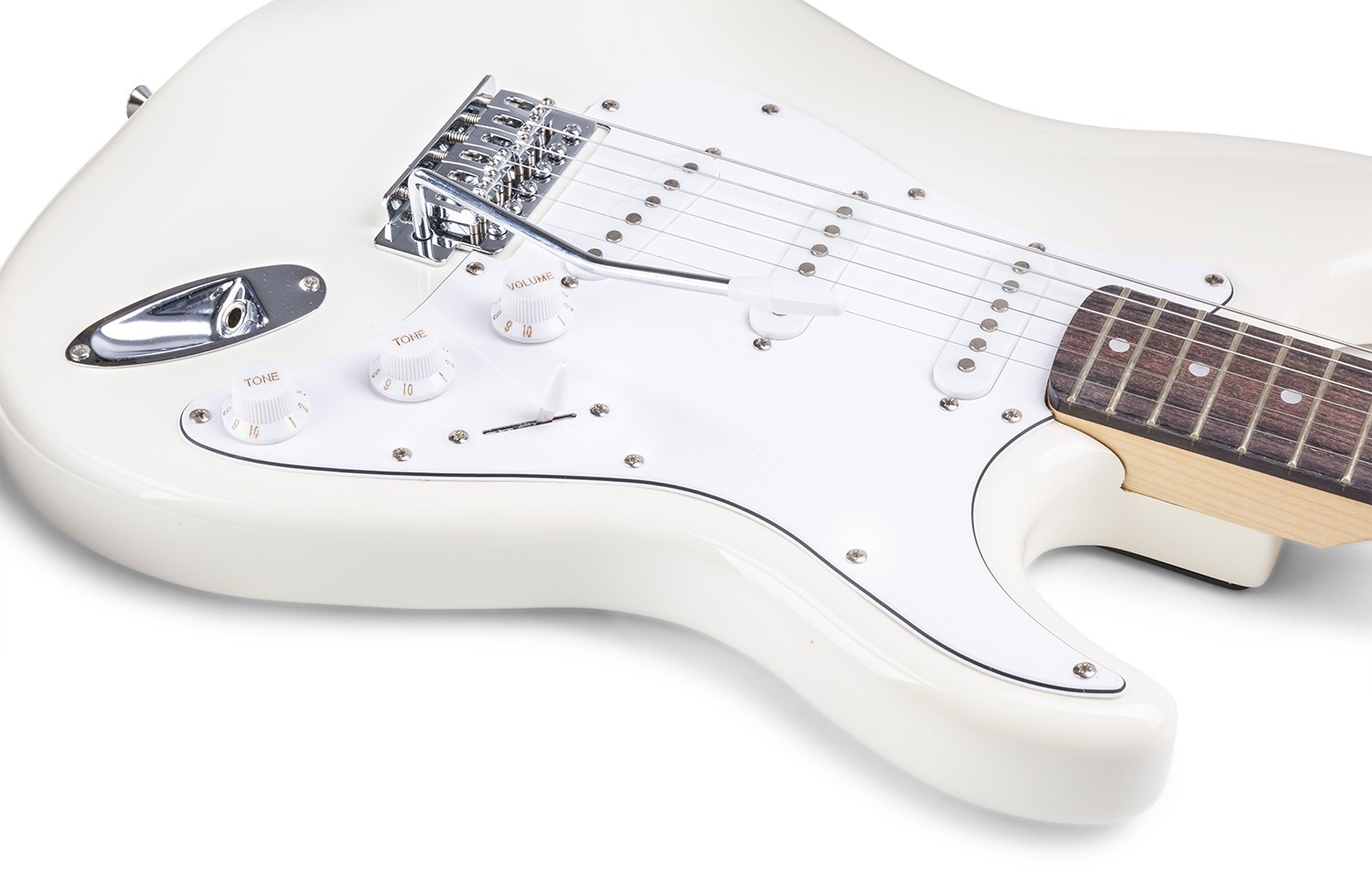 Set Chitarra elettrica + Amplificatore + Accessori Mod.Gig Kit bianca