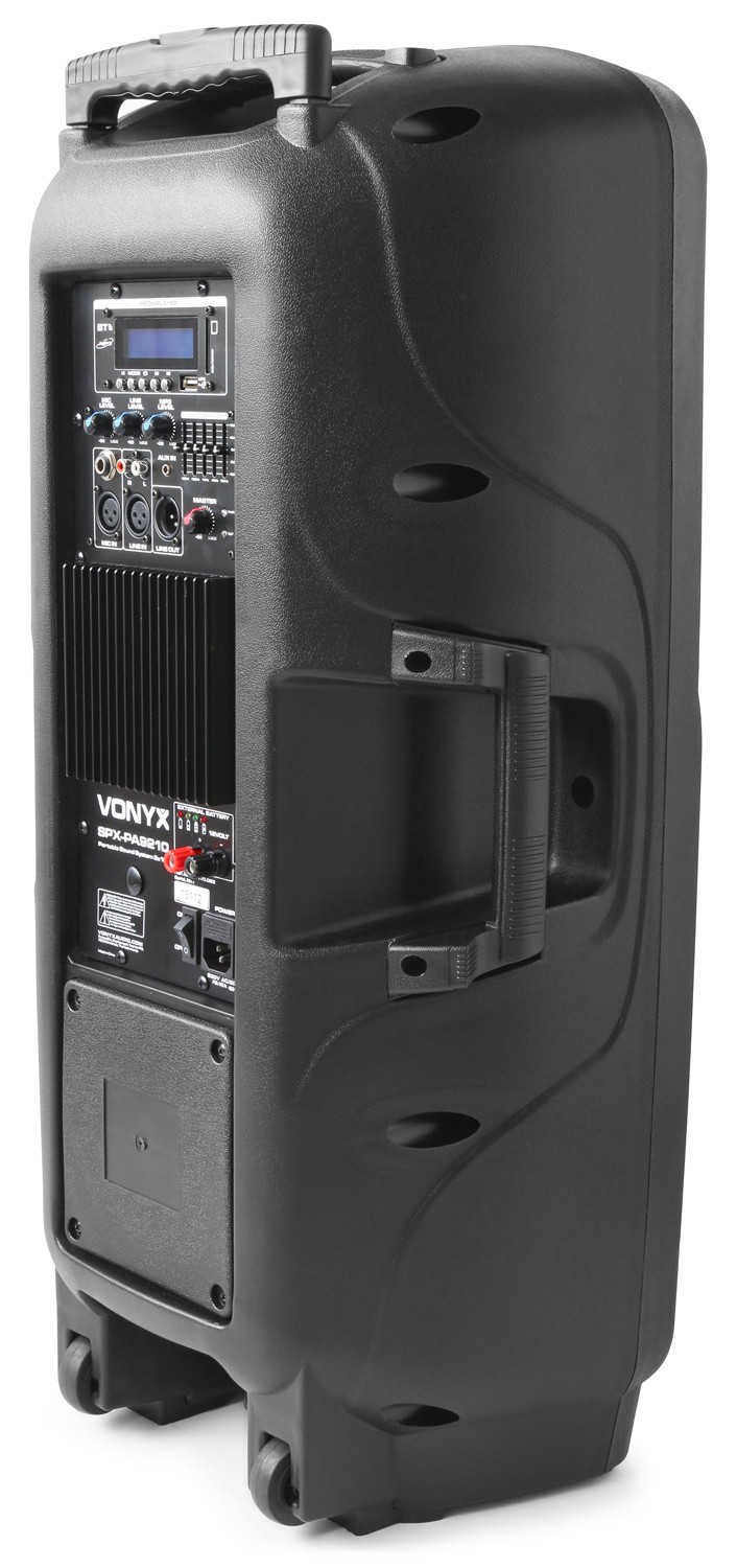 Diffusore portatile da 1000W 2x 10" con 2 radiocomandi UHF mod. SPX-PA9210
