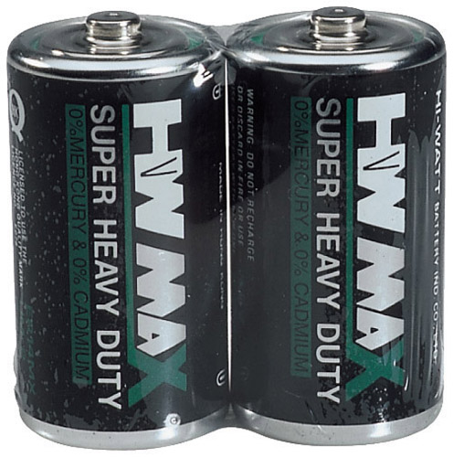 Batteria zinco carbone mezzatorcia C Hi-Watt confezione da 2 pezzi