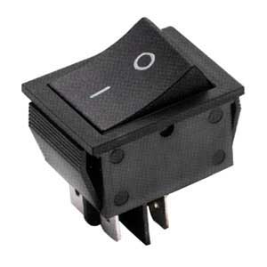 Interruttore A Bilanciere 16A-250V Bipolare Nero INT/2282H-I