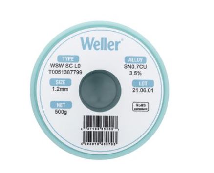 WSW SC L0 Filo saldante, Ø 1,2 mm, 500 gr T0051387799 Weller