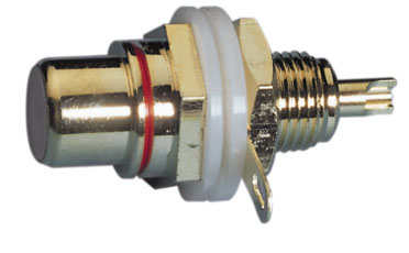 Presa rca da pannello dorata rossa FR0581/ABS/RD