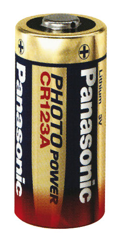 Batteria CR123 photo litio Panasonic in confezione da 1 Batteria