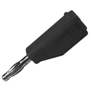 Spina Banana Professionale Ø4mm Nero Serrafilo Rapido BA/455N-C