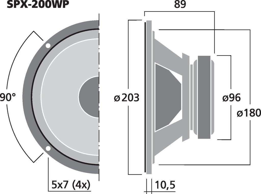 SPX-200WP - Altoparlante Universale a Gamma Completa