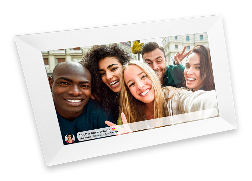 Photo Frame Digitale Wi-Fi Smart da 10", colore bianco, Mod. DPF-IR10W
