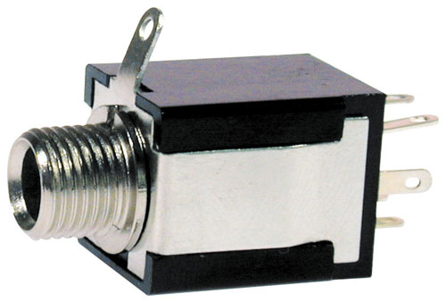 PRESA 6,4MM STEREO ABS DA PANNELLO 2 INTERR.