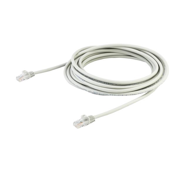 Startech.com 45PAT7MGR Cavo di Rete da 7m Grigio Cat5e Ethernet RJ45 Antigroviglio - Cavo Patch Snagless