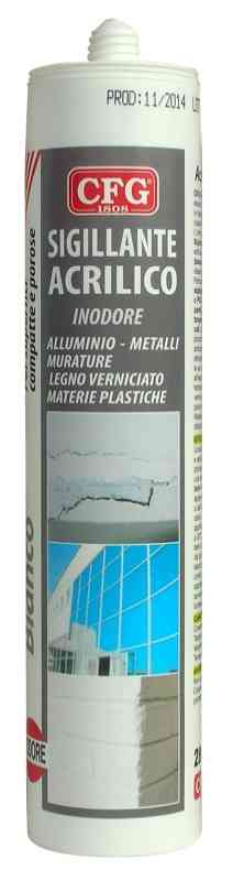 Acrilico, Sovraverniciabile Cartuccia Da 280 mL Bianco W00200 CFG