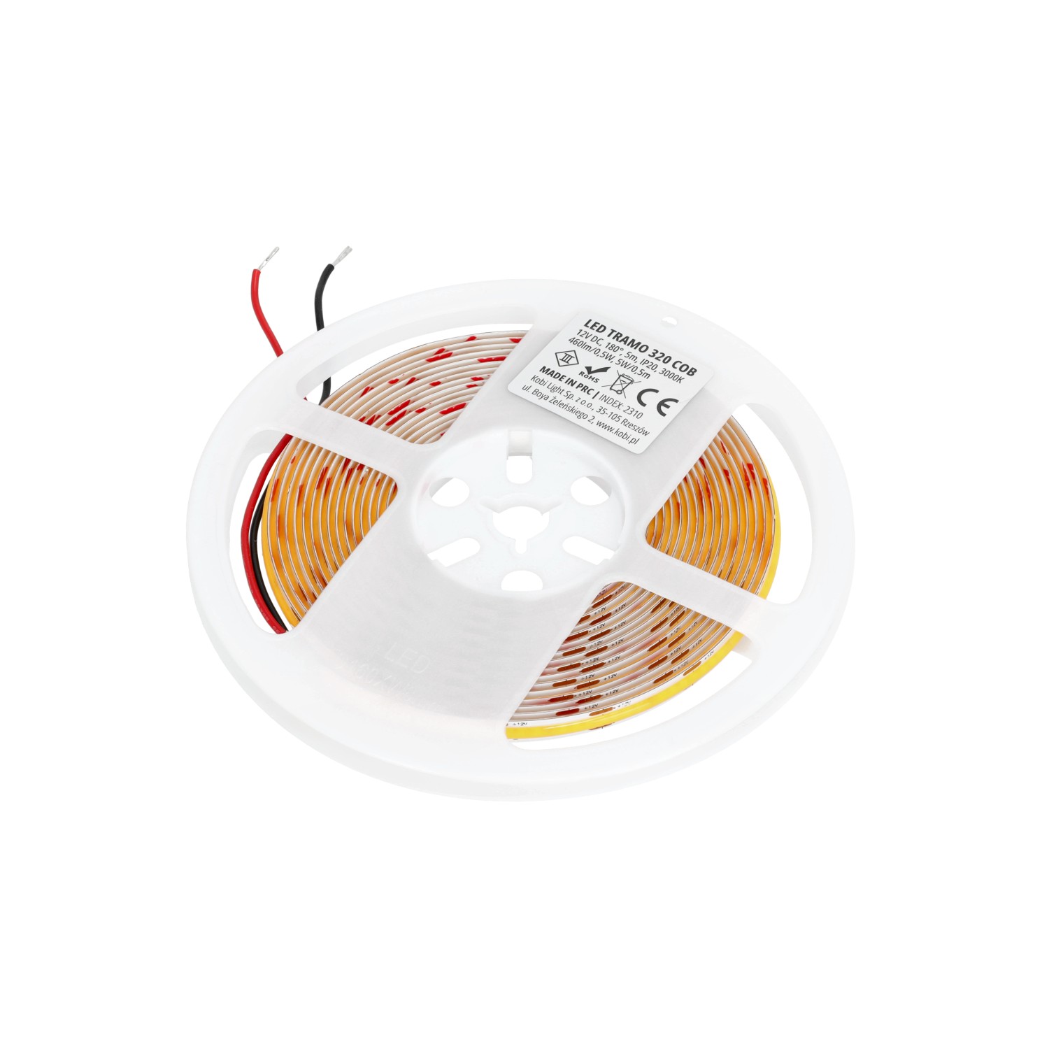 Striscia LED COB 320LED 12V IP20 3000k