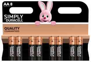Duracell Simply Stilo (AA) 1500 in blister da 8 pile