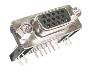 Connettore Femmina Sub-D Da Circuito Stampato 15P Ad F/915/90AD-I