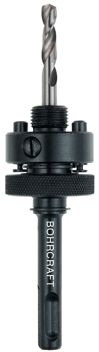 BOHRCRAFT 19100900006 Supporto per seghe con punta pilota a centrare codolo SDS-PLUS, ø 32-210 mm