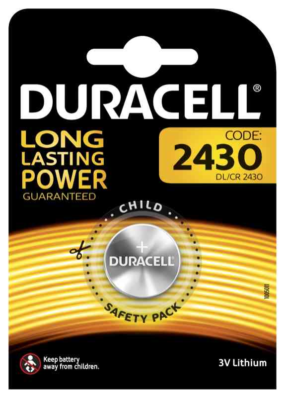 Batteria Duracell specialistiche 2430 in blister da 1 pila