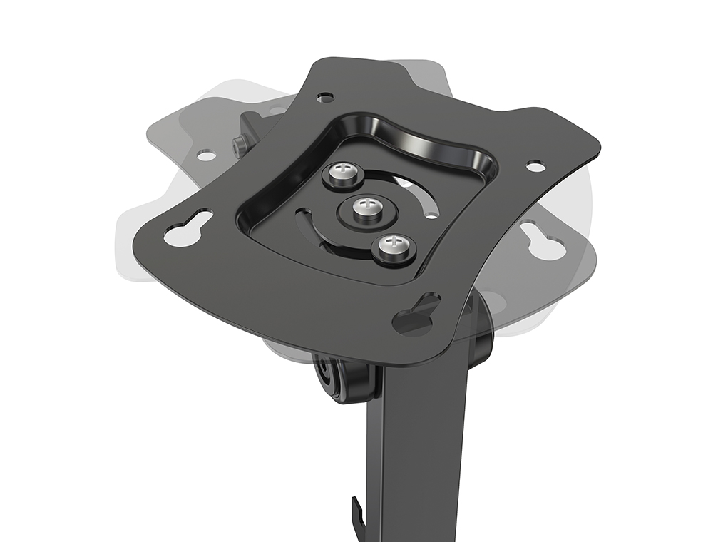 Supporto TV 17''-42''  da soffitto  con discesa regolabile  272-332mm nero, Mod. STV-IR-1742-S