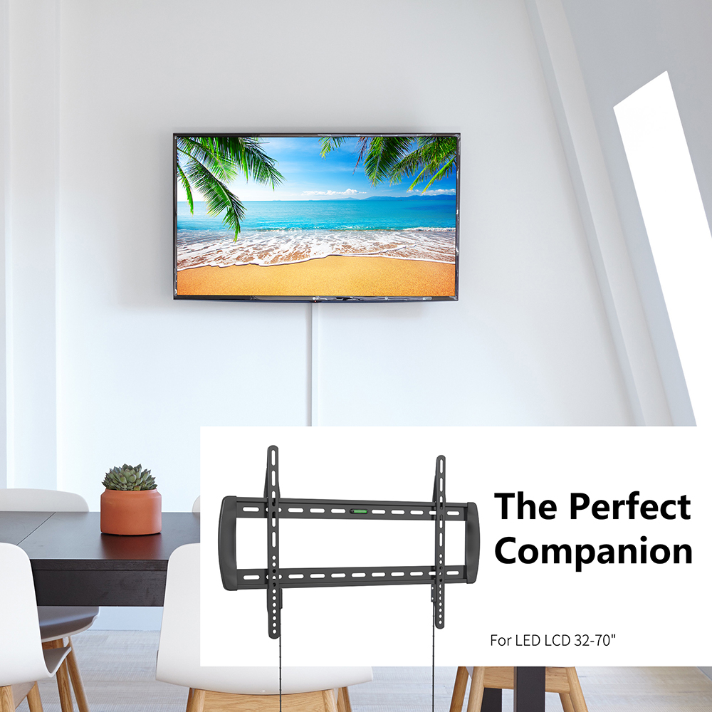 Supporto TV 32''-70'' a muro fisso nero, Mod. STV-IR-3270-FIXA
