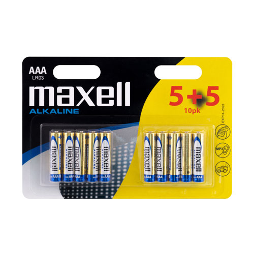 Batteria AAA MAXELL alkalina 10 pc.blister LR03