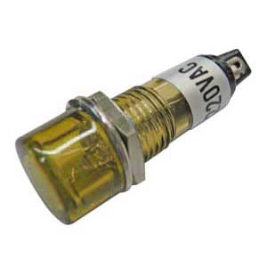 Segnalatore Neon 220V.In Plastica Giallo SEGN/33G-C