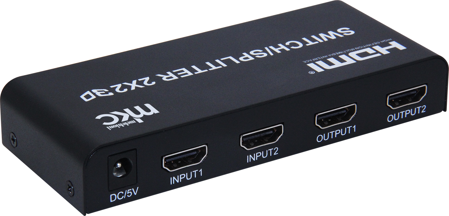 Divisore/Selettore HDMI 4K 60Hz V2.0a 2IN x 2OUT mod. MK-SS2-2-V2.0