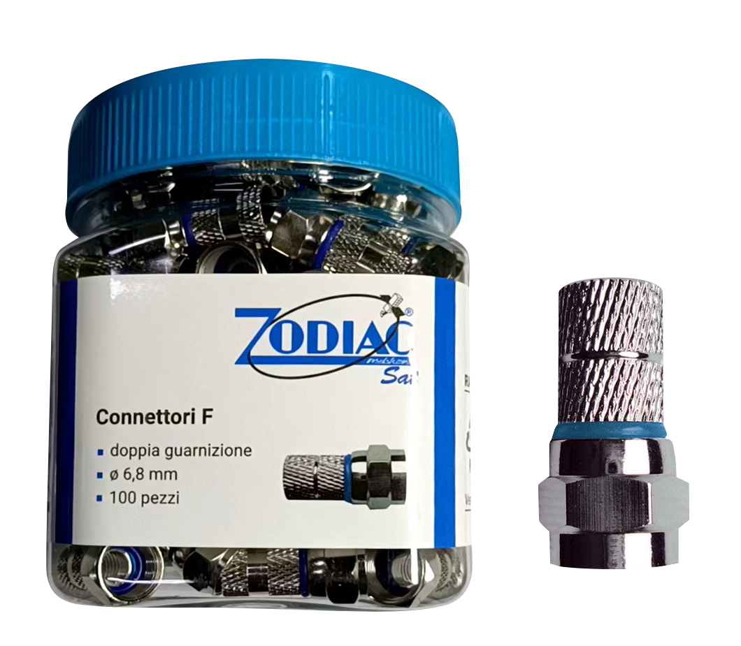 Connettori f in barattolo F 6,8MM C-ORING