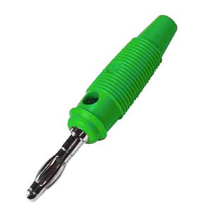 Spina Banana Professionale Ø4mm Foro Lat.Verde BAPRO/433VX-I
