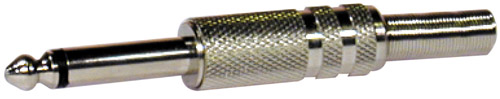 Spina 6,3mm mono metallica (1 pz.) blister