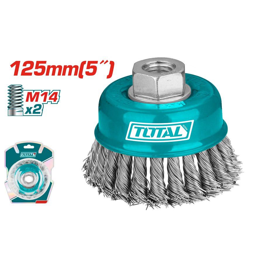 Spazzola a Tazza 125mm Acciaio - M14 TAC32051