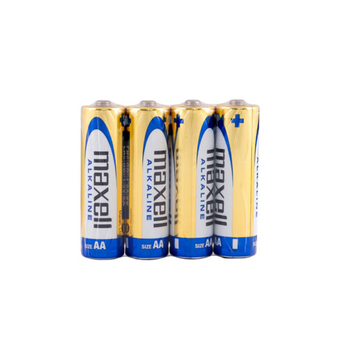 MAXELL batteria alcalina AA in shrink da 4 pile LR06