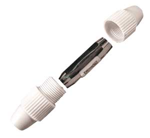 Giuntacavo Coassiale Bianco G/322