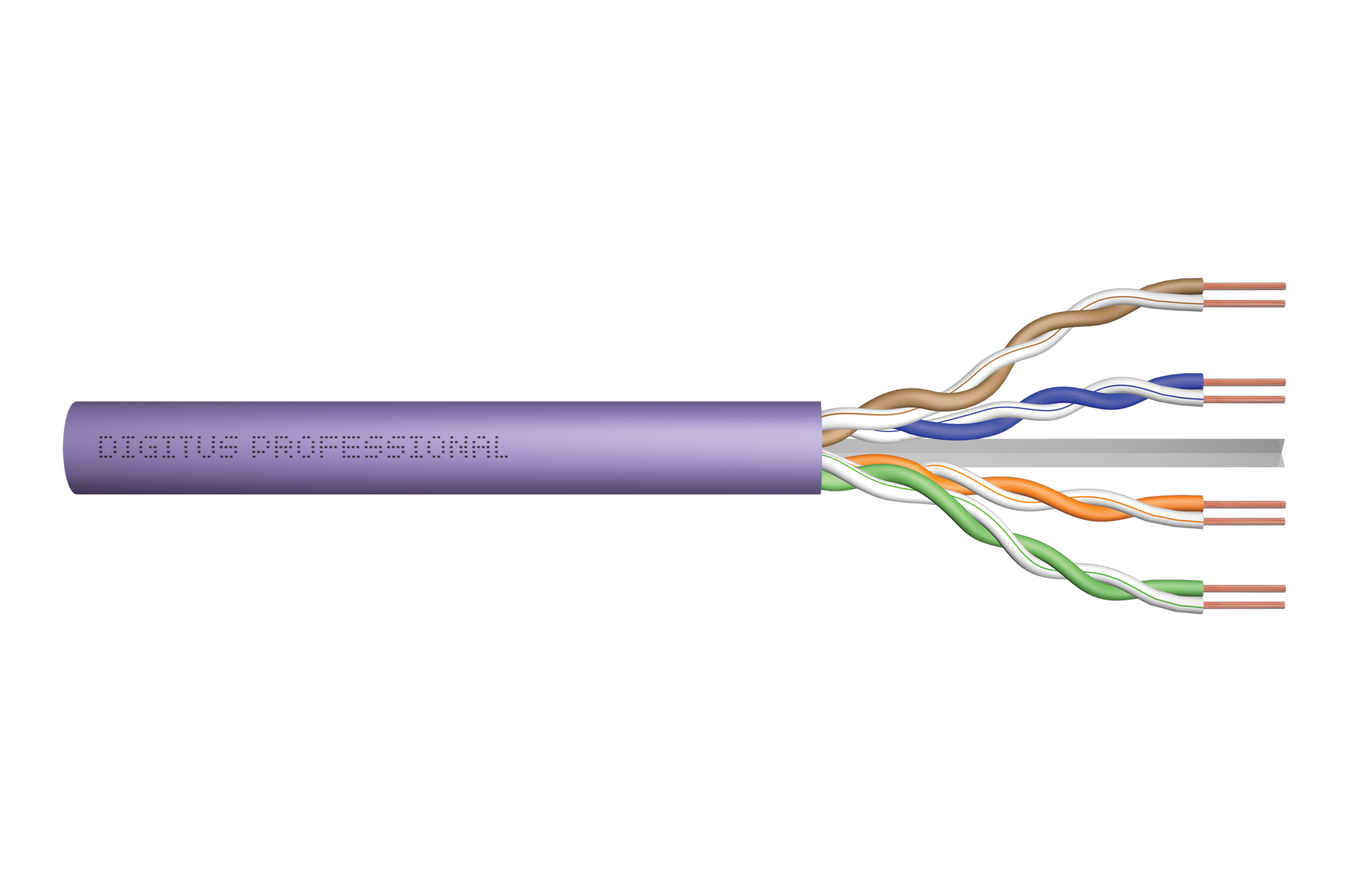 Digitus DK-1614-VH-305 CAT 6 U-UTP installation cable, 250 MHz Dca (LSZH-1), AWG 23/1, 305 m paper box,