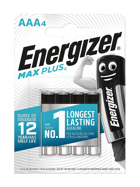 ENERGIZER Max Plus batteria alcalina AAA in confezione da 4 pile