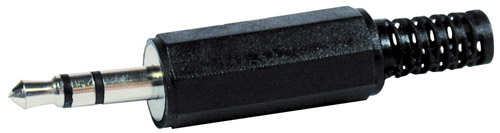 Spina 3,5mm stereo con guidacavo (1 pz.) blister