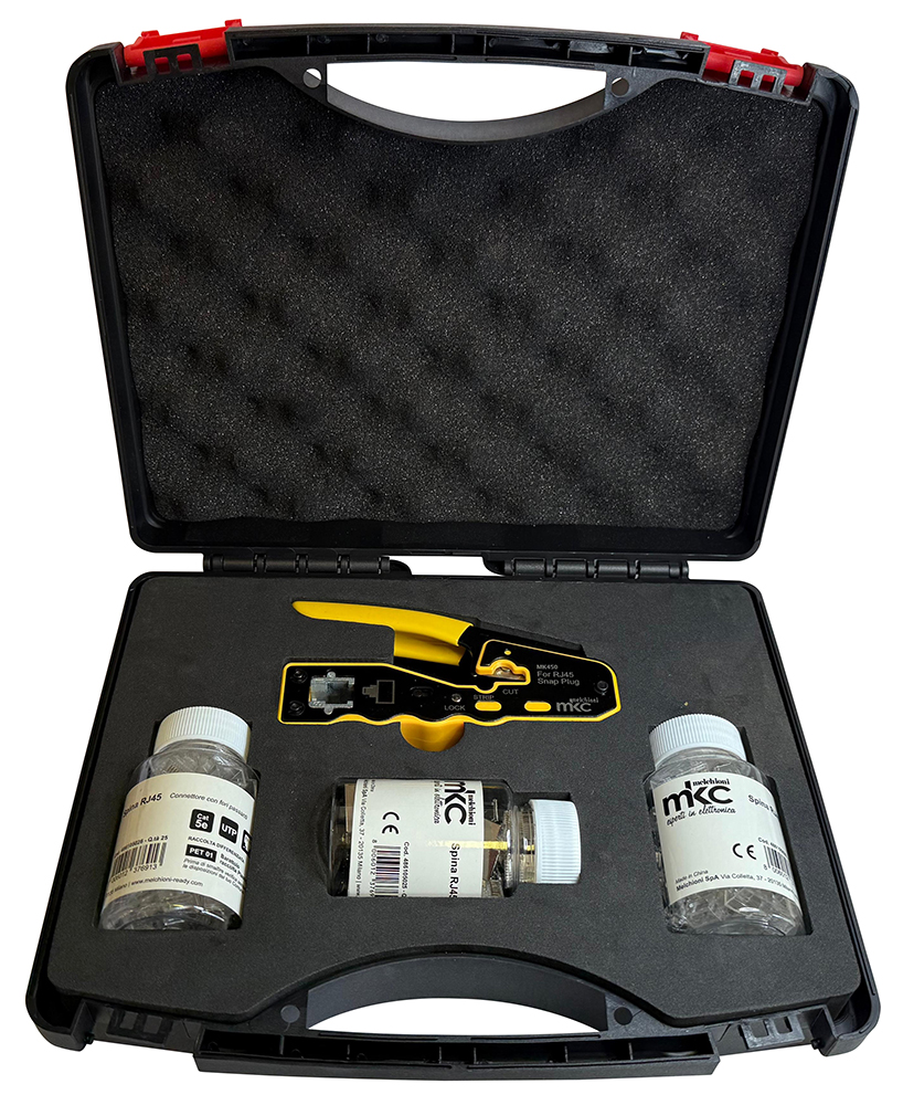 MK450 Kit - Valigetta Pinza Crimpare e connettori Tecnologia Passante